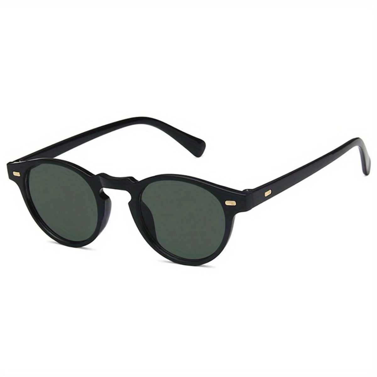 Retro Round Sunglasses Fashion Rice Nail Box Sunglasses For Men And Women Trend Joker Sunglasses