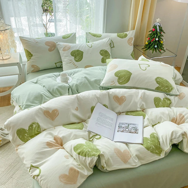 CasaLumora Floral 3-Piece Duvet Cover Set – Soft Bedding with 2 Pillowcases, Without Padding