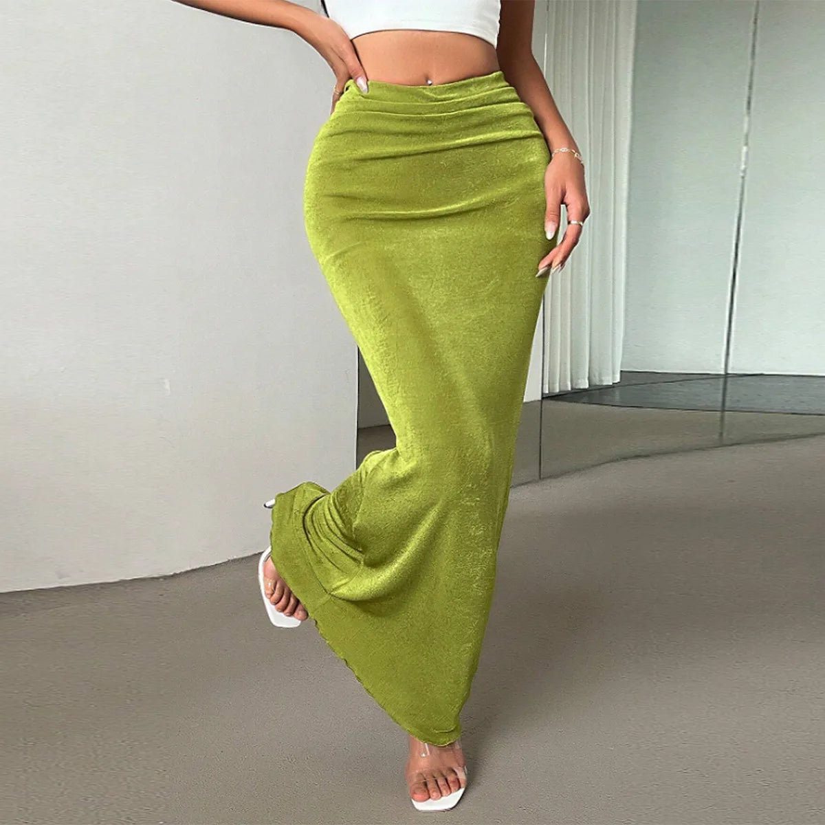 2025 Autumn New Products Are Sold Quickly, and The Hot-selling Models Are Slim-fitting Hips, Fishtail Skirts, and Skirt Cw02272.