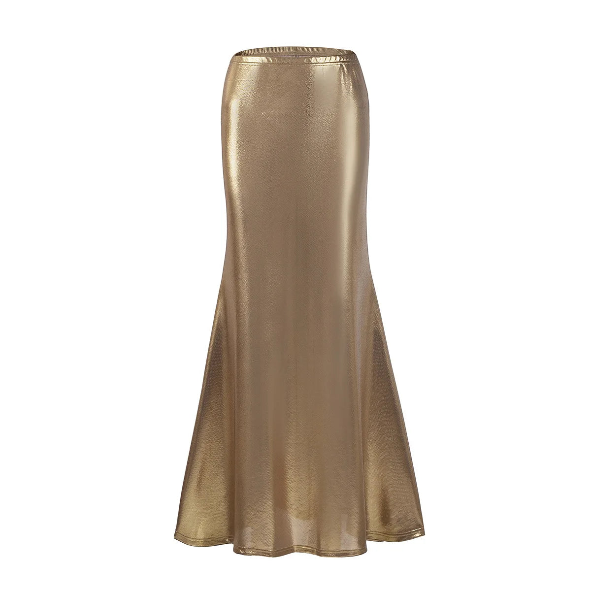 Special Supply for 2025  New Products AliExpress, Hot-selling Slim-fit Hip-wrapped Metal-colored   Fishtail Skirt Cw82093