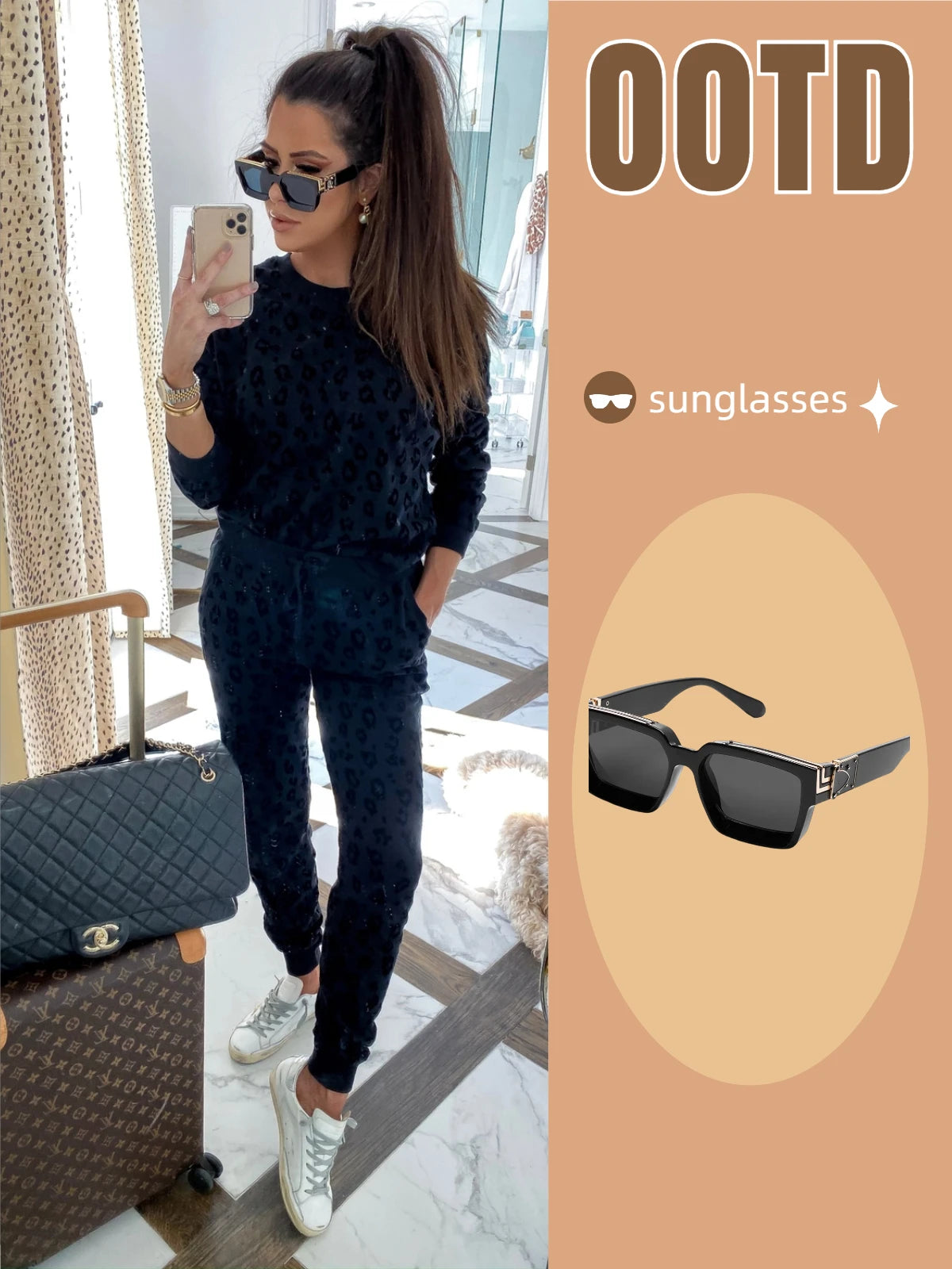 Ruiao Retro Black Millionaire Shades Luxury Sunglasses 2025 For Men Designer Famous Brand Square Sun Glasses Man Women Sunglass