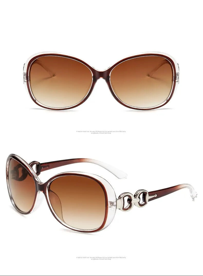 New Fashion Sunglasses Trend Large Frame Sunglasses Women Gradient Street Photo Glasses