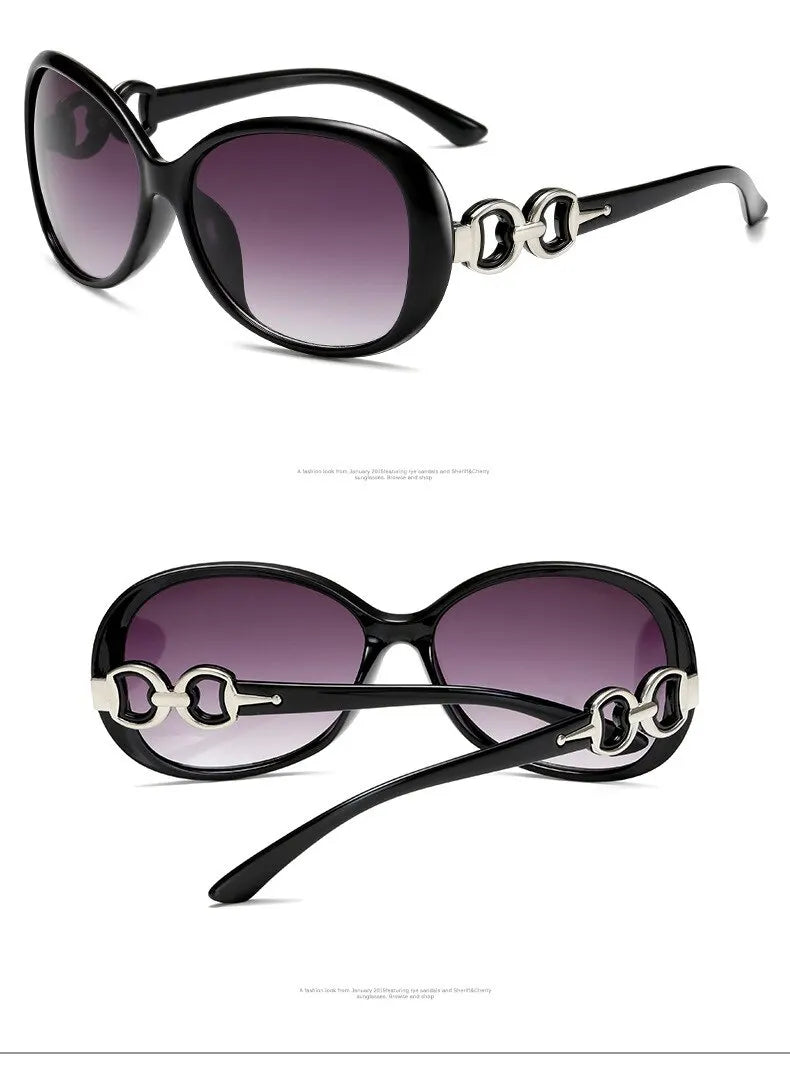 New Fashion Sunglasses Trend Large Frame Sunglasses Women Gradient Street Photo Glasses