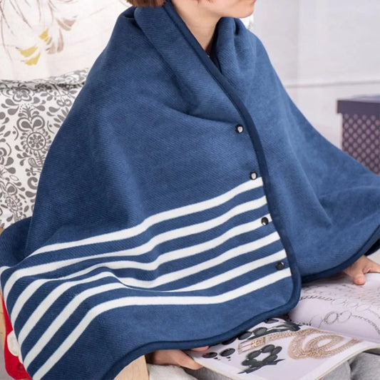 1pc Wearable Blankets Shawl Blanket Flannel Lazy Casual Office Blanket